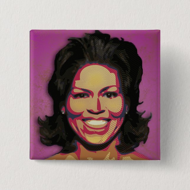 Michelle Obama - First Lady Button (Vorderseite)