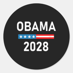 Michelle Obama für Präsident Obama 2028 Runder Aufkleber
