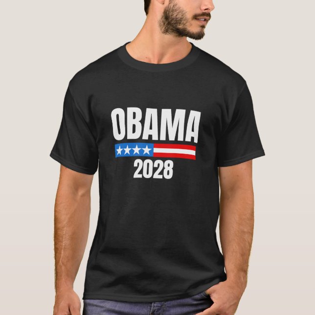 Michelle Obama für Präsident Obama 2028 T-Shirt (Vorderseite)