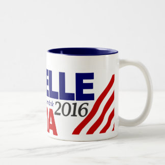 Michelle Obama für Präsidenten 2016 Zweifarbige Tasse