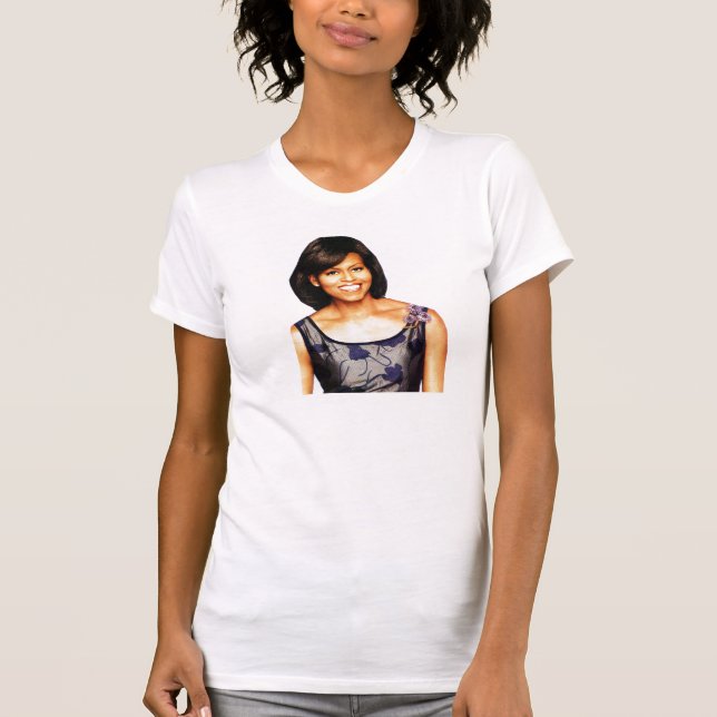 MICHELLE OBAMA, HOCH ENTWICKELTES DAMENt-stück T-Shirt (Vorderseite)