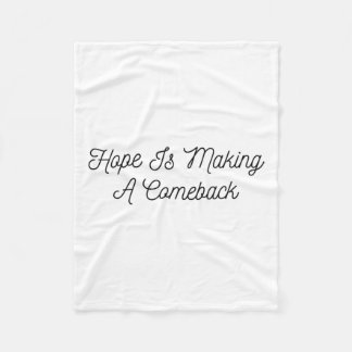 Michelle Obama - Hoffnung macht ein Comeback Fleecedecke