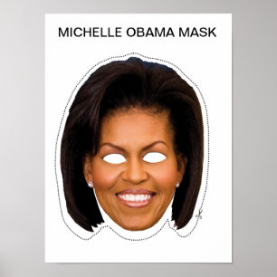 Michelle Obama Mask Poster