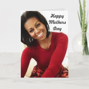 MICHELLE OBAMA MOTHERDAY Faltkarte Karte