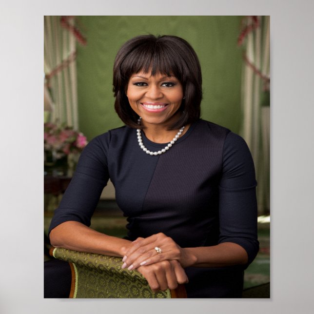 Michelle Obama Offiziell Portrait Poster (Vorne)