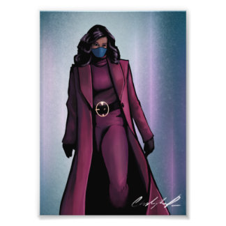 Michelle Obama Plum Coat (Biden Einweihung) Fotodruck