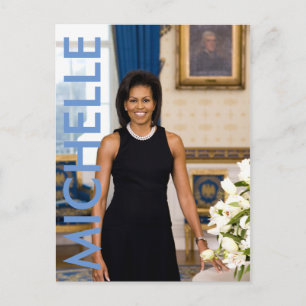 Michelle Obama Postcard Postkarte