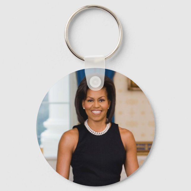 MICHELLE OBAMA Sammler Schlüsselanhänger (Vorderseite)