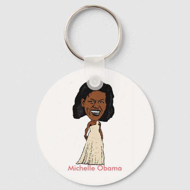 Michelle Obama Schlüsselanhänger (Vorderseite)