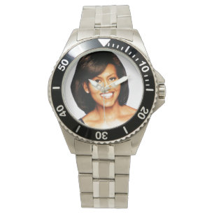 MICHELLE OBAMA SMILING watch Armbanduhr
