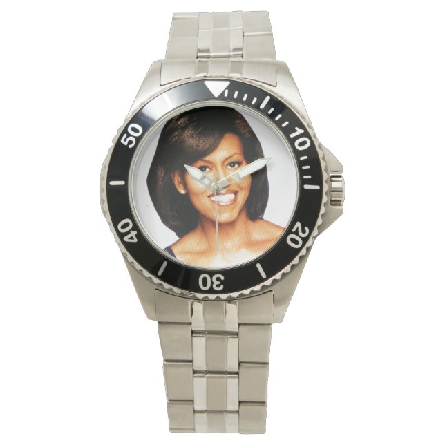 MICHELLE OBAMA SMILING watch Armbanduhr (Vorderseite)