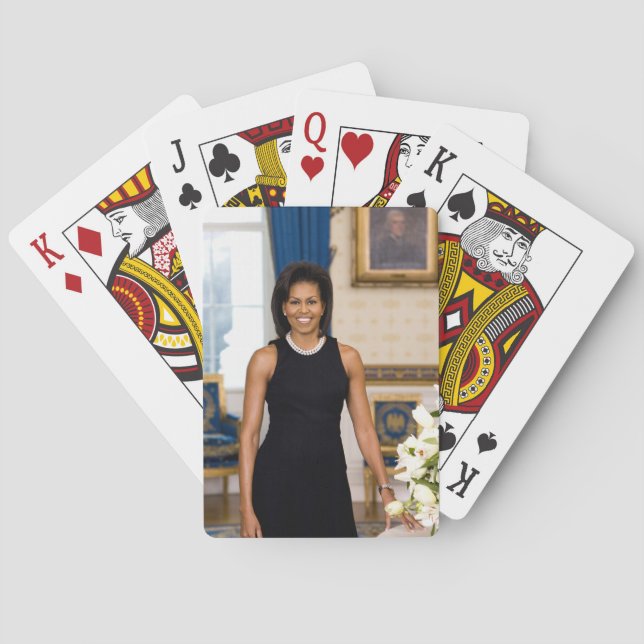 Michelle Obama Spielkarten (Rückseite)