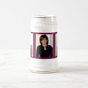 MICHELLE OBAMA Stein Bierglas