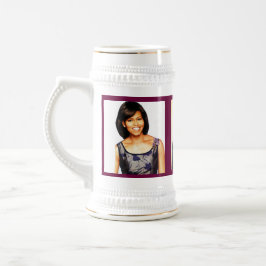 MICHELLE OBAMA Stein Bierglas