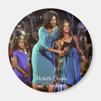 Michelle Obama und Daughters Magnet