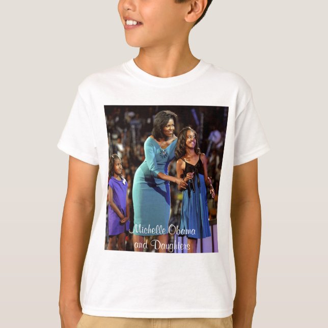 Michelle Obama und Töchter T-Shirt (Vorderseite)