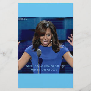 Michelle Obama "We Go High" Collectible Briefpapier