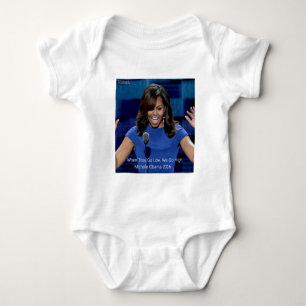 Michelle Obama "Wir machen es besser" Sammlerstück Baby Strampler