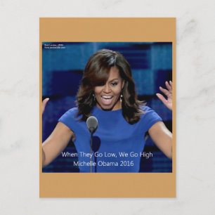 Michelle Obama "Wir machen es besser" Sammlerstück Postkarte