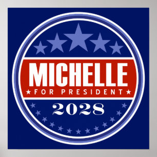 Michelle Obama zur Präsidentin 2028 Poster