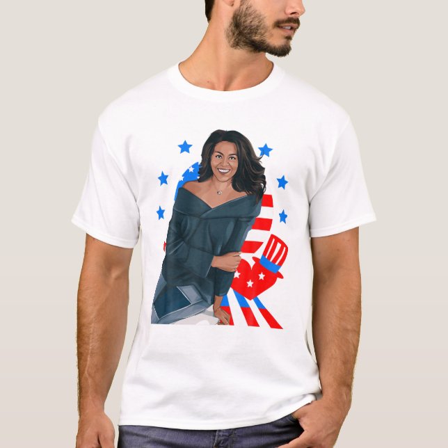 Michelle Obamas Tag der schwarzen Geschichte T-Shirt (Vorderseite)