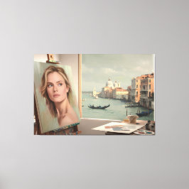 Michelle Pfeiffer Portrait in Progress - Pastel Leinwanddruck