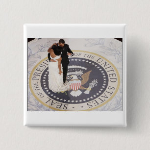 Michelle und Barack Obama Button