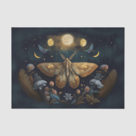 Michelle's Fluttering Moon, Goldene Moth Seidenpapier