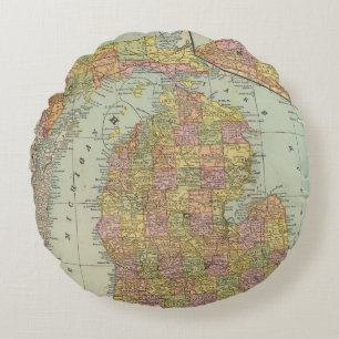 Michigan 3 rundes kissen