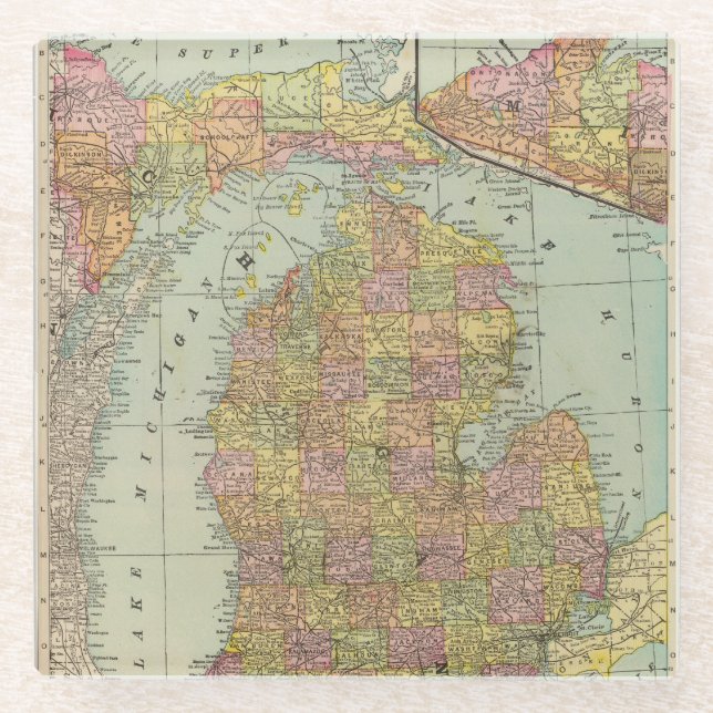 Michigan 4 glasuntersetzer (Vorderseite)