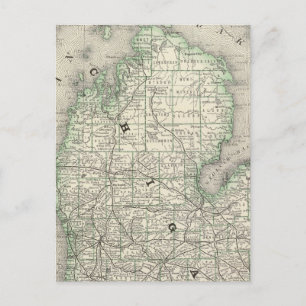 Michigan 8 postkarte