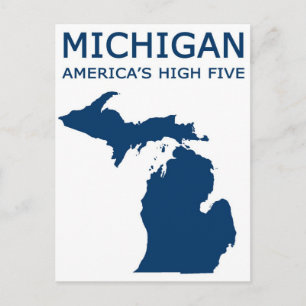 Michigan. Amerikas Fünf Hochgläubige Postkarte