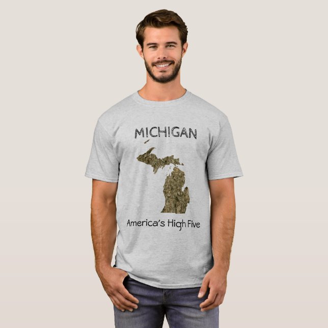 Michigan - Amerikas großer fünf T - Shirt (Vorne ganz)