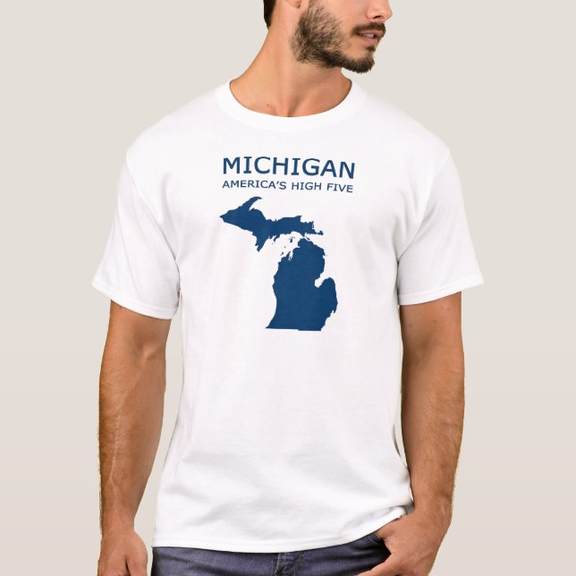 Michigan. Amerikas hohe fünf T-Shirt (Vorderseite)