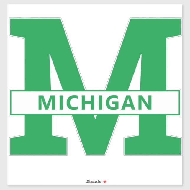 Michigan Aufkleber (Blatt)