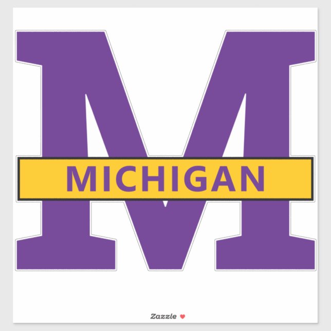 Michigan Aufkleber (Blatt)