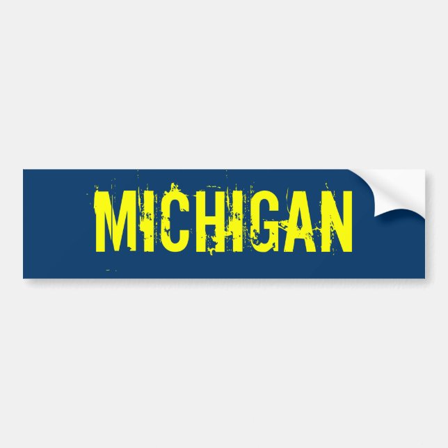 Michigan-Autoaufkleber Autoaufkleber (Vorne)