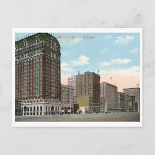 Michigan Ave., Chicago Vintage Postkarte