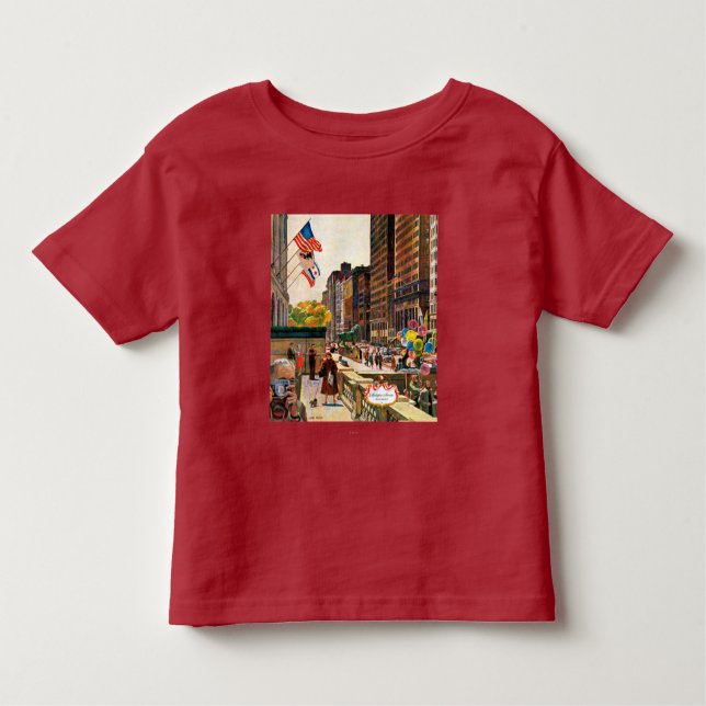 Michigan Avenue, Chicago von John Falter Kleinkind T-shirt (Vorderseite)