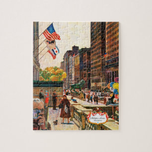 Michigan Avenue, Chicago von John Falter Puzzle