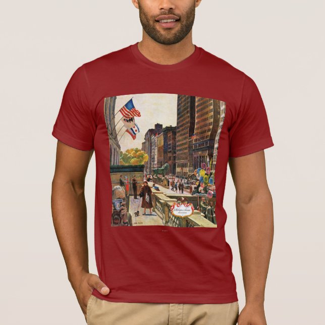 Michigan Avenue, Chicago von John Falter T-Shirt (Vorderseite)