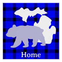 Michigan-Bär Zuhause in Buffalo Karo