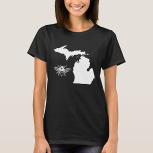 Michigan Bee Lover Shirt Imker Bienenzucht