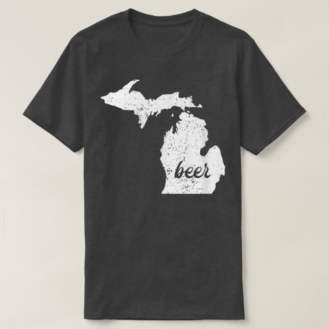 Michigan Beer für Michiganders, Liebe Brauerei T-Shirt (Design vorne)