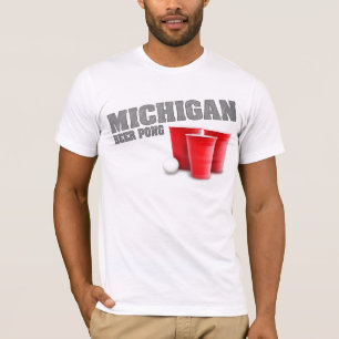 Michigan-Bier Pong T - Shirt