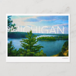 Michigan-Blick auf den Au-Einlauf Postkarte