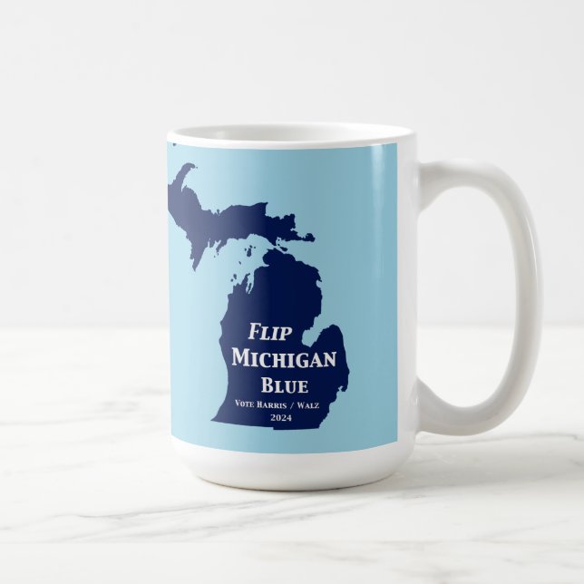 Michigan Blue im Jahr 2024 gedreht Kaffeetasse (Rechts)