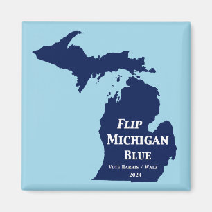 Michigan Blue im Jahr 2024 gedreht Magnet