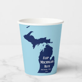 Michigan Blue im Jahr 2024 gedreht Pappbecher