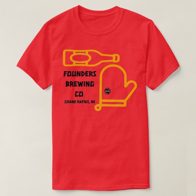 Michigan Breweries Founders Brewing Co Grand Rapid T-Shirt (Design vorne)